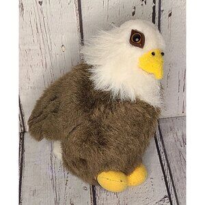 8" Wild Republic Audubon II Bald Eagle Plush w/ Bird Noise Stuffed Animal, Works